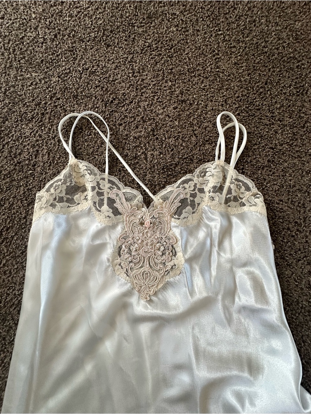 Vintage. Beautiful 3-piece bridal nightgown set from the 90s. - Picture 6 of 14